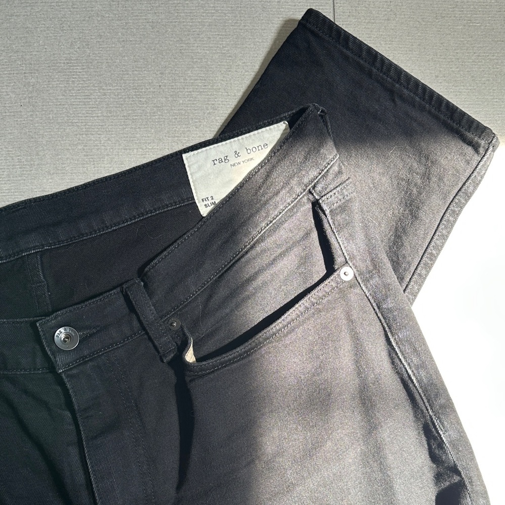 Rag & Bone Men's black Slim Jeans